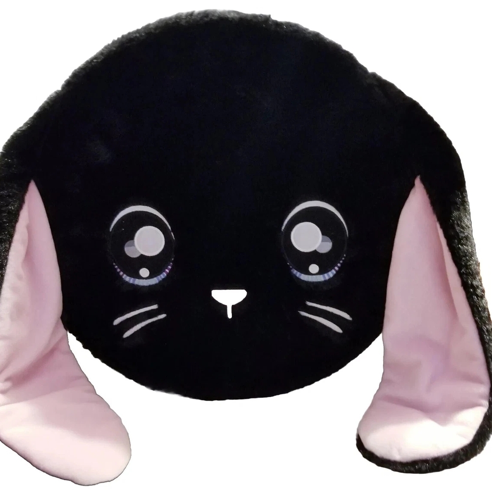 Adorable Black and Pink Bunny Plush Toy
